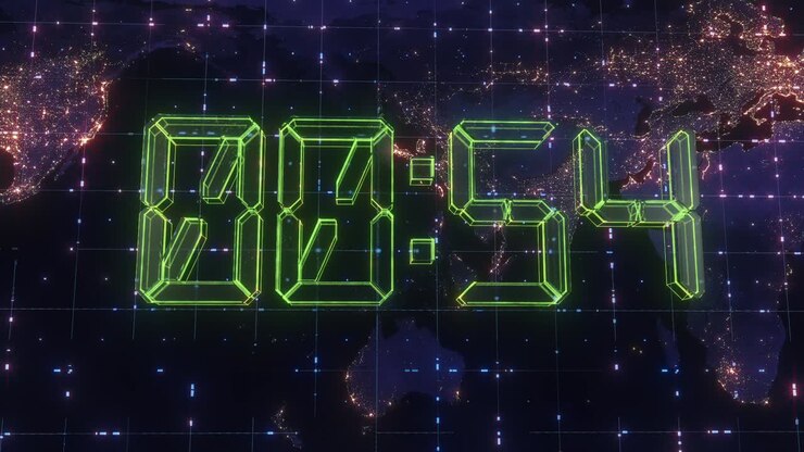 Animated Countdown with World Map