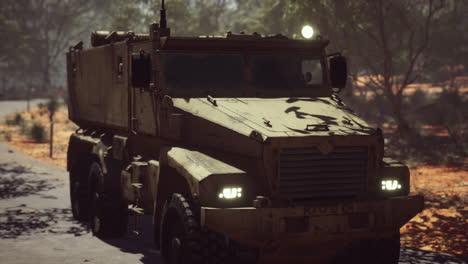 convoy-armored-vehicle-on-the-road