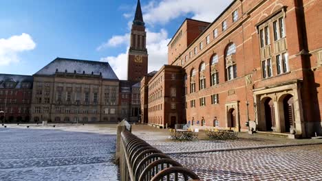 the town hall and opera house of kiel, germany