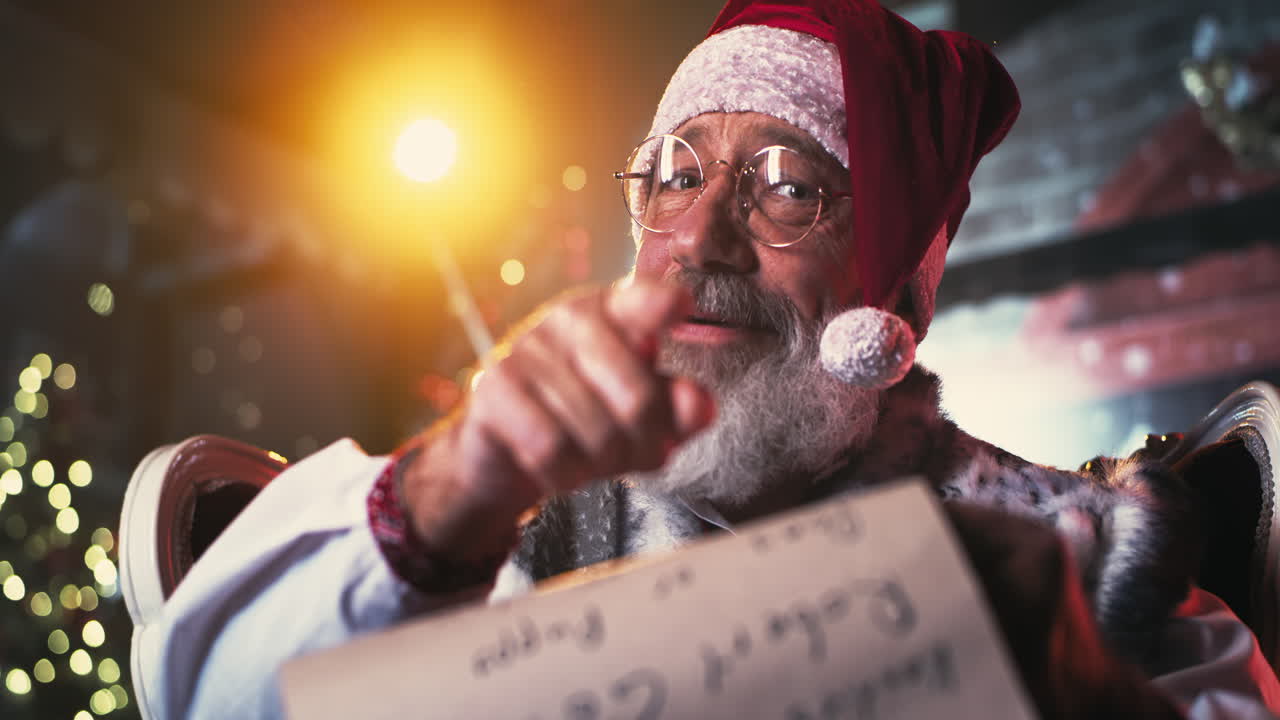 Santa Claus with Christmas list