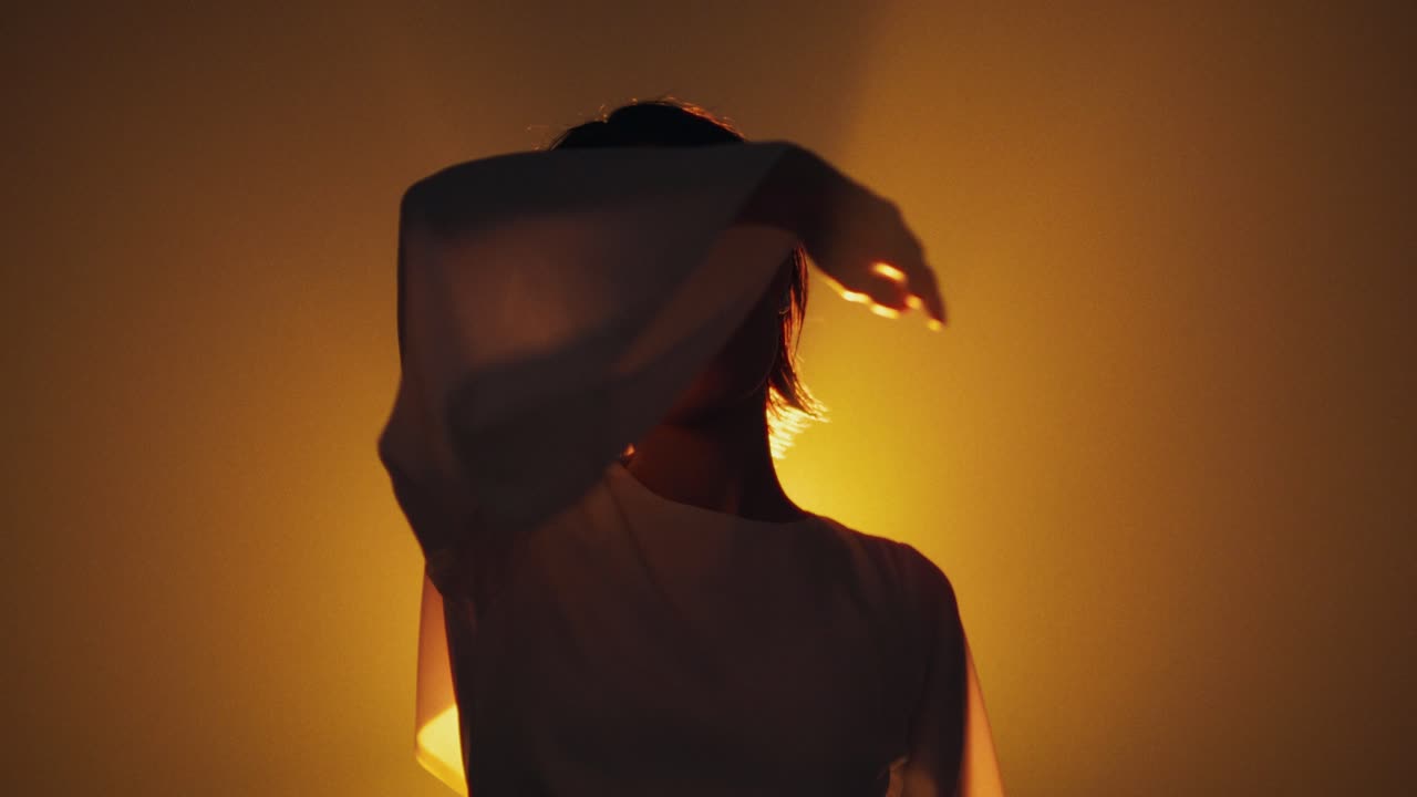 Portrait of a woman in a studio