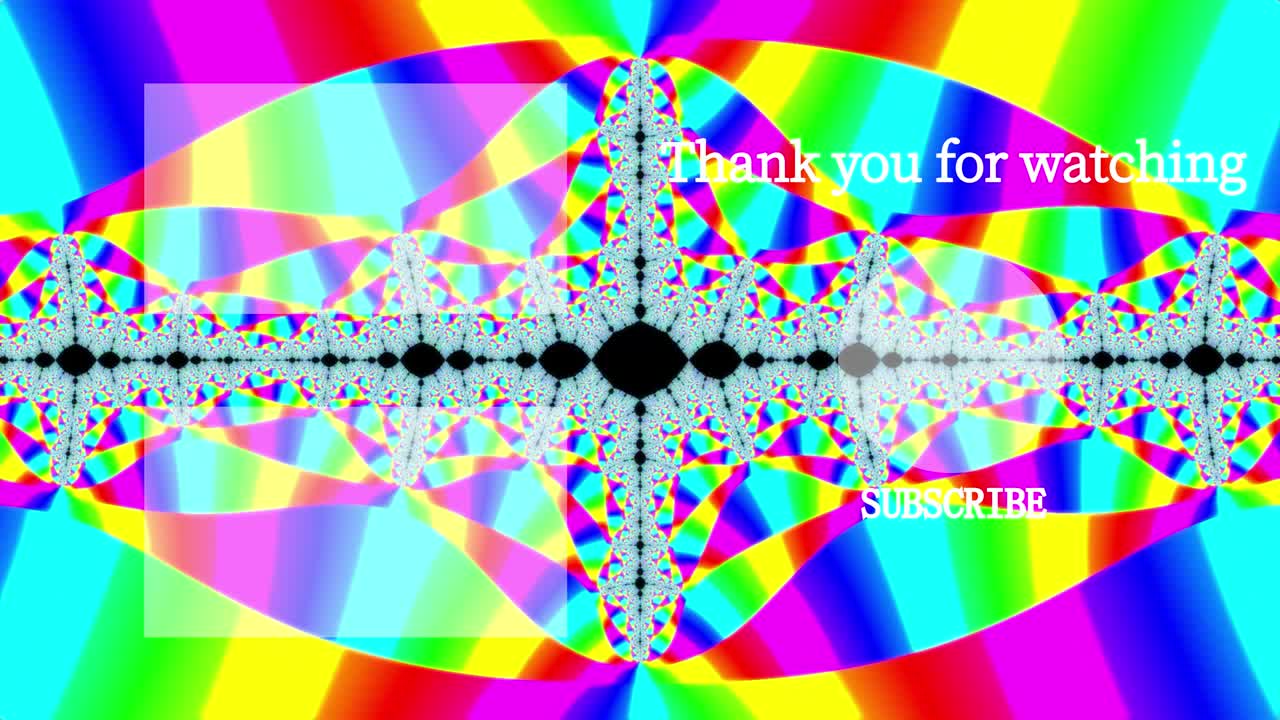 사이키델릭 플래시 엔드 카드 엔딩 스크린 모션 그래픽