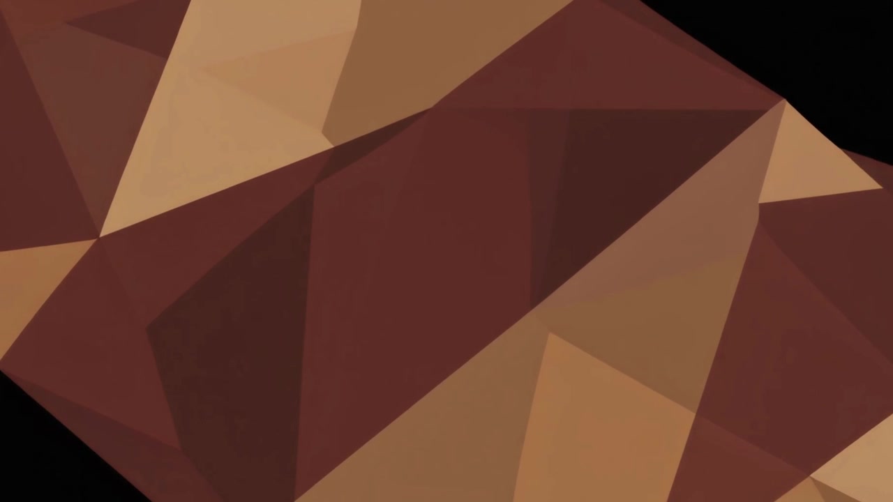 Abstrakt geometrisk form, der roterer mod en sort baggrund