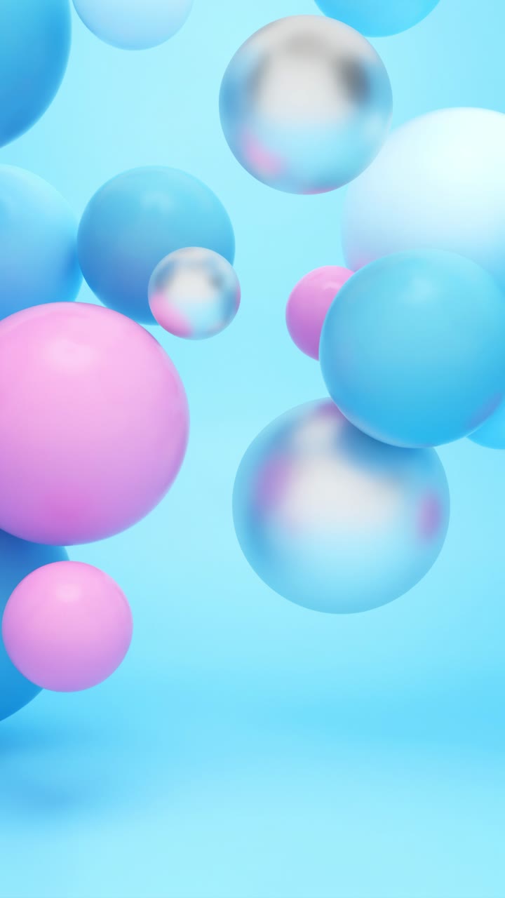 fondo de esferas 3d abstractas