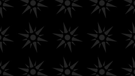 graphic pattern in black and white with stroboscopic and hypnotic effect, while increasing in size and then reducing it.