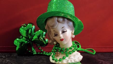 St-Patrick's-Day-doll-dressed-in-Green