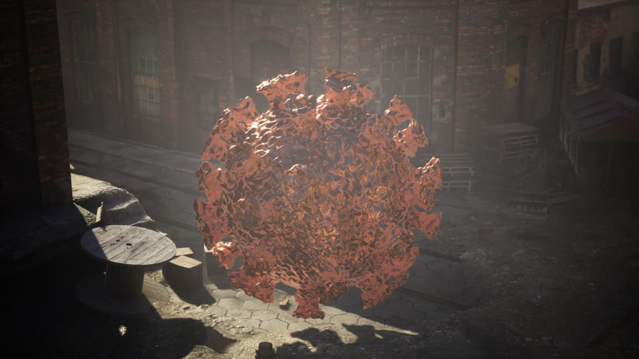 비어있는 도시 거리에서 코로나바이러스 코로나19 격리