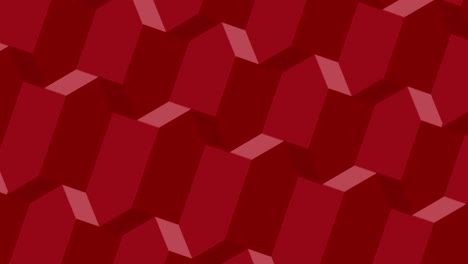 red geometric pattern