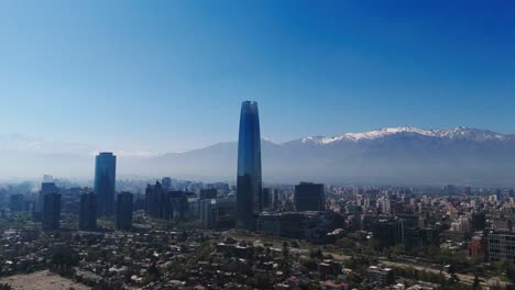 city view and architecture in santiago - chile