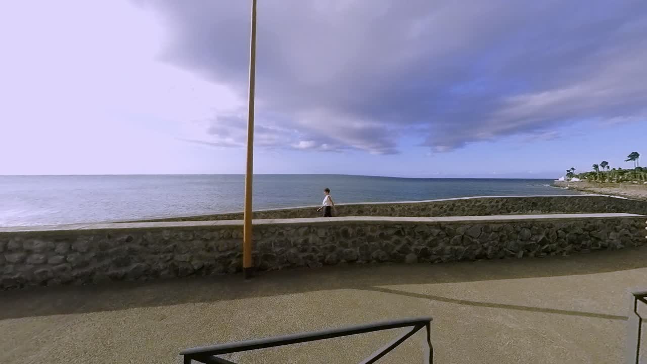 An incredible drive along Route du Littoral in Reunion Island, with stunning views of the towering cliffs of Cape Bernard along the coastline.