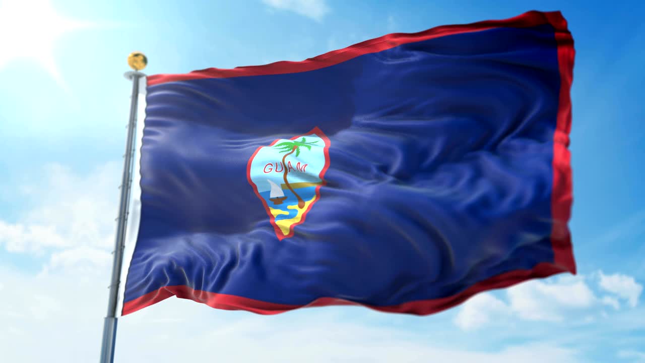 구암 발의 3d 렌더링 영상: 아름다운 섬유 천의 줄이 흔들리고 있습니다.