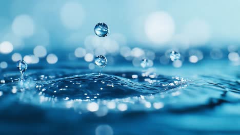 salpicaduras de agua de cerca