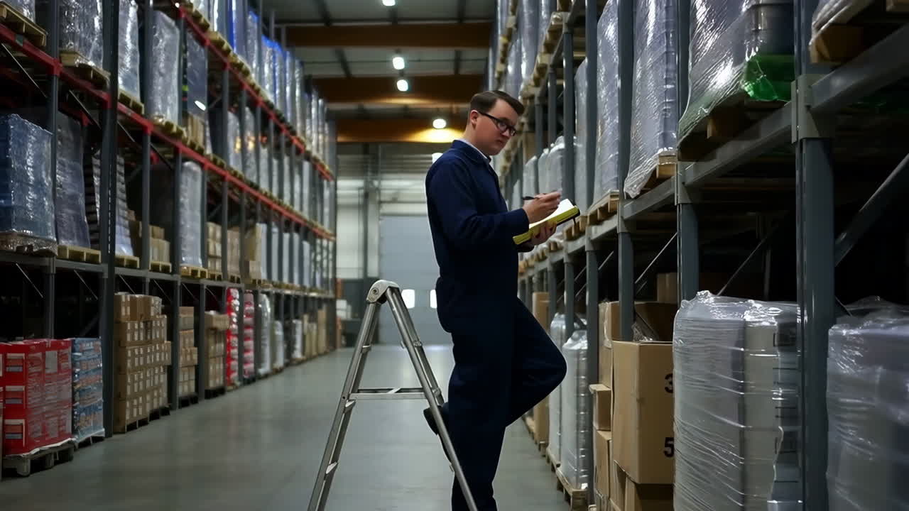 comprobación del inventario del almacén