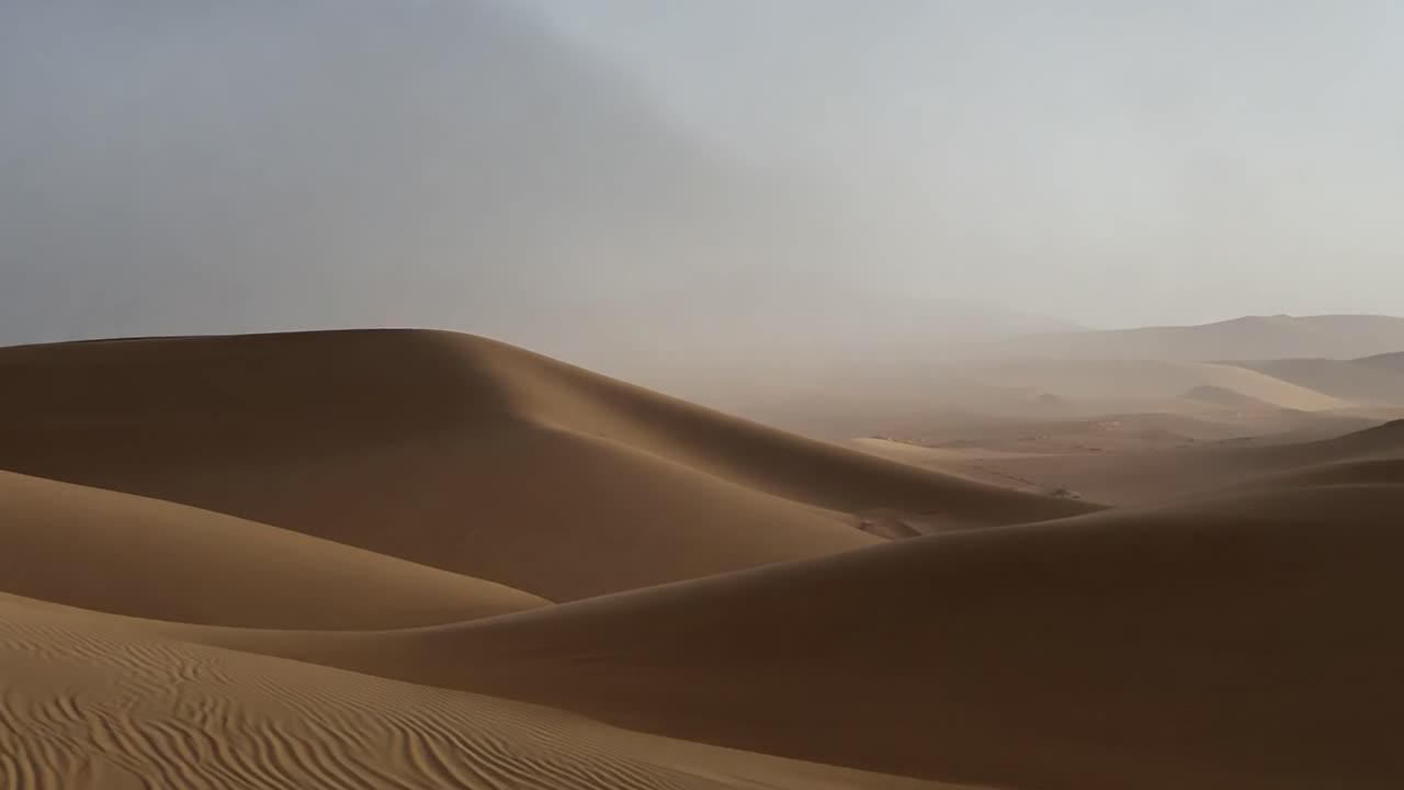 impresionante vista de las dunas de arena en el desierto