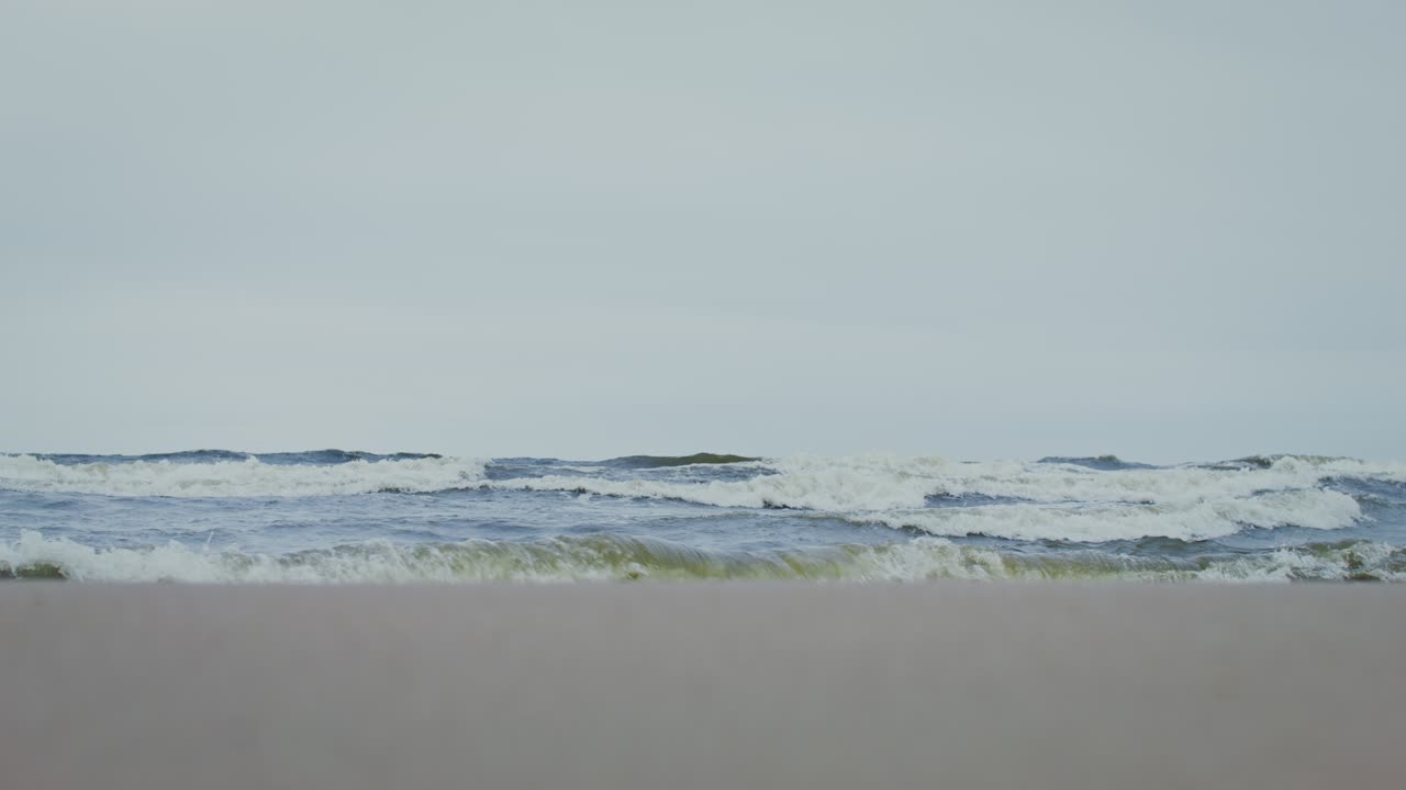 Waves Crashing on a Shoreline