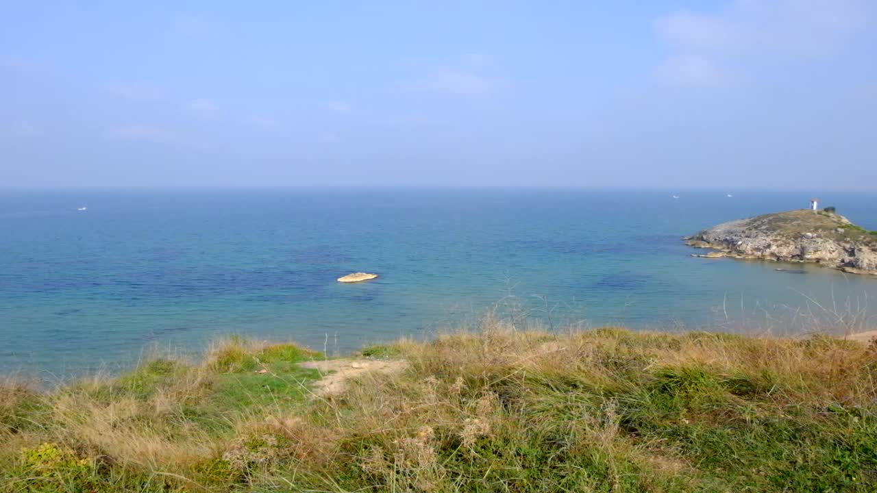 footage for the beach of Şile city on the black sea in Istanbul turkey