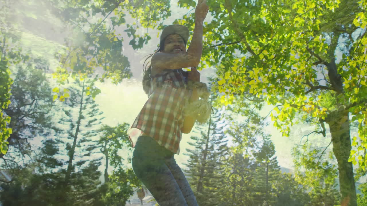 ⁇ 줄을 흔드는 여자