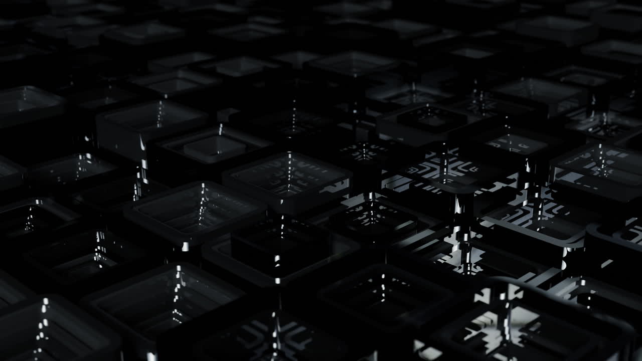 Abstract Dark Geometric Cubes