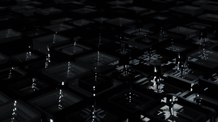 Abstract Dark Geometric Cubes