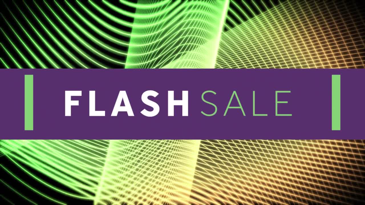 Flash Sale on purple banner