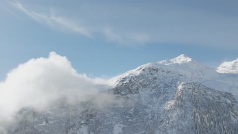 Los-Pinos-Cubiertos-De-Nieve-Se-Desvanecen-En-La-Distancia-Brumosa.