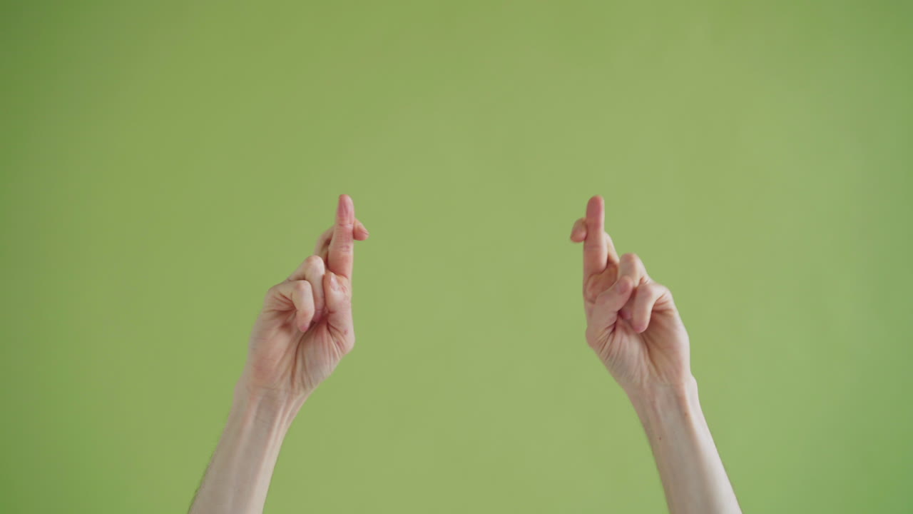 Hands Crossed and Raised