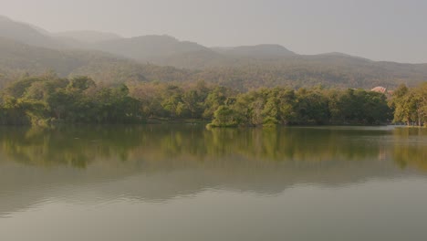 serene mountain lake scenery