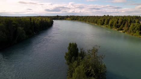 Kenai-River-at-Soldotna-Alaska-aerial