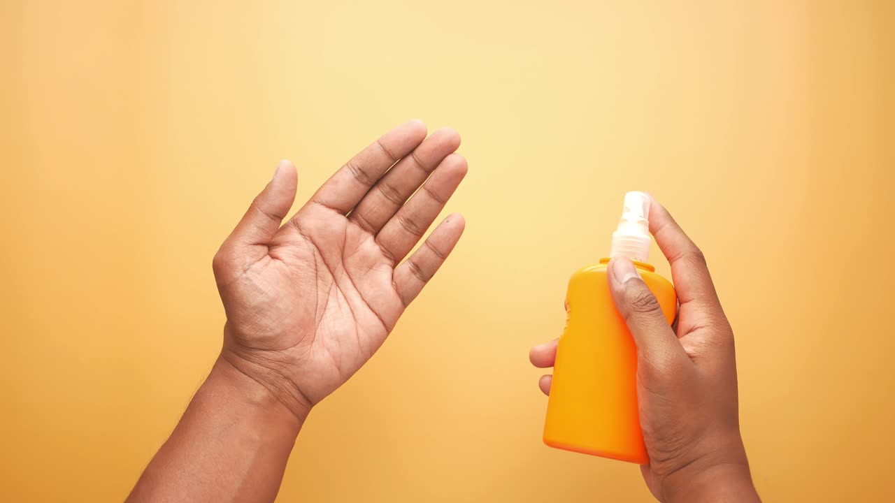 la aplicación de protector solar