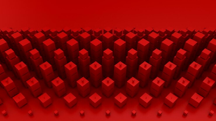 Cubes Form A Wave