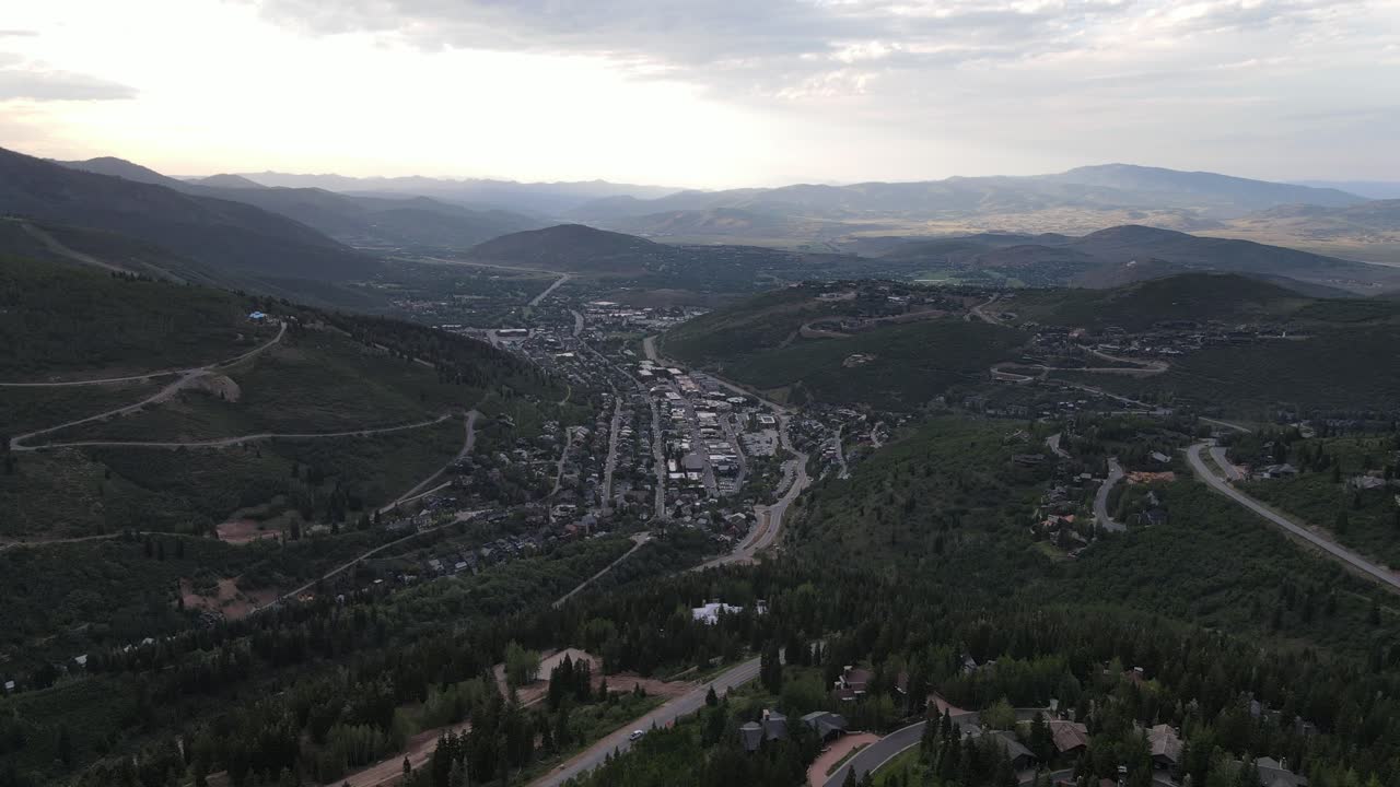 파크시티 (park city) 유타 (utah) 의 공중 전망
