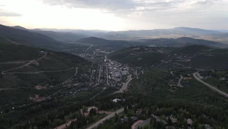 vista aérea de la ciudad de park utah