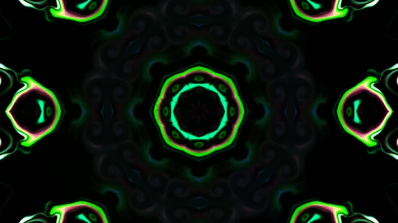 patrones de secuencia de caleidoscopio abstractos.