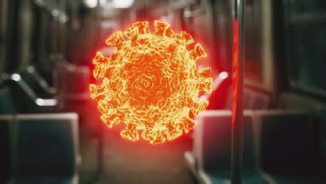 Coronavirus-Covid-19-Epidemie-Im-U-Bahn-Wagen