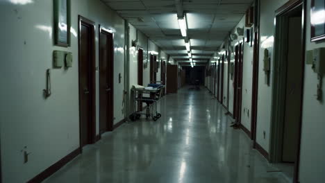 empty hospital corridor at night