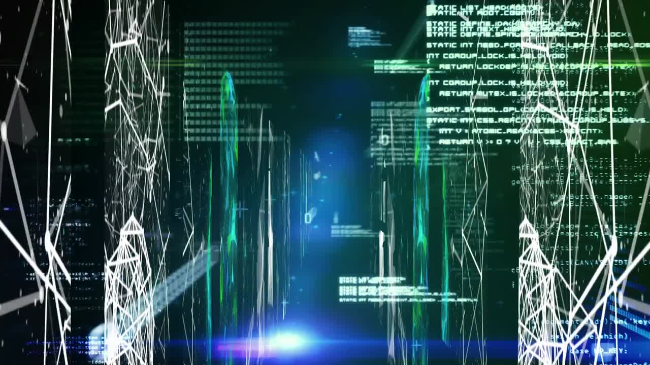 Network of connections against data processing