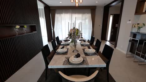 luxury and elegant dining area decoration