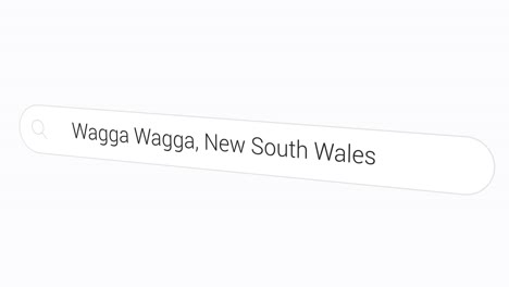 Entering-Wagga-Wagga,-New-South-Wales-In-Search-Field