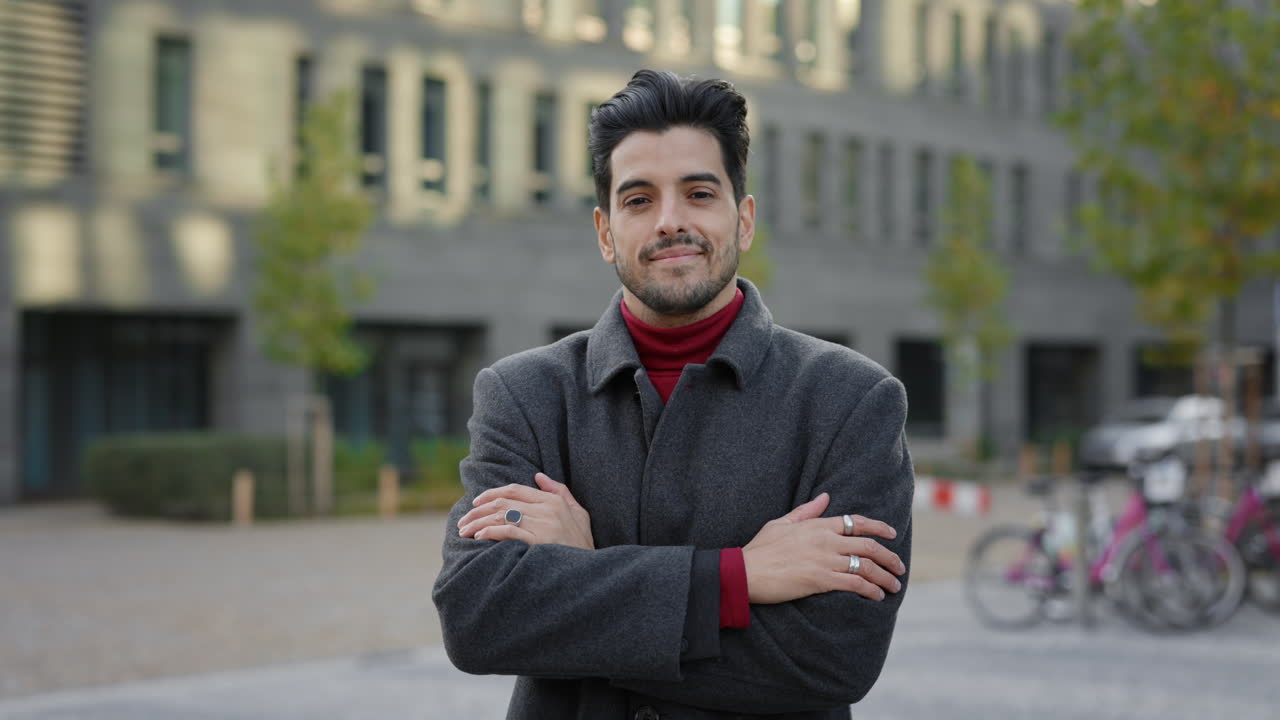 Portrait of a man in a coat