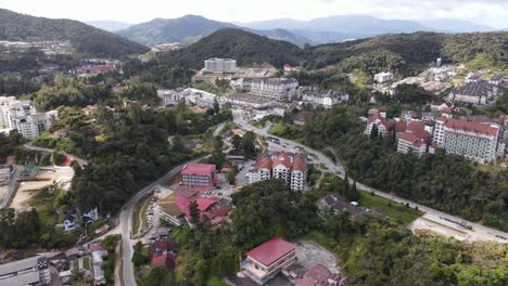 general landscape view of the brinchang district within the cameron highlands area of malaysia