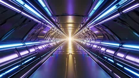 el túnel de neón futurista