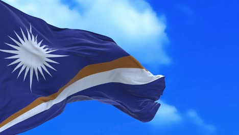 seamless loop of marshall islands flag.