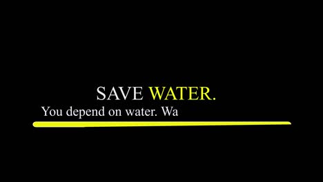 save water campaign - graphical video of water campaign