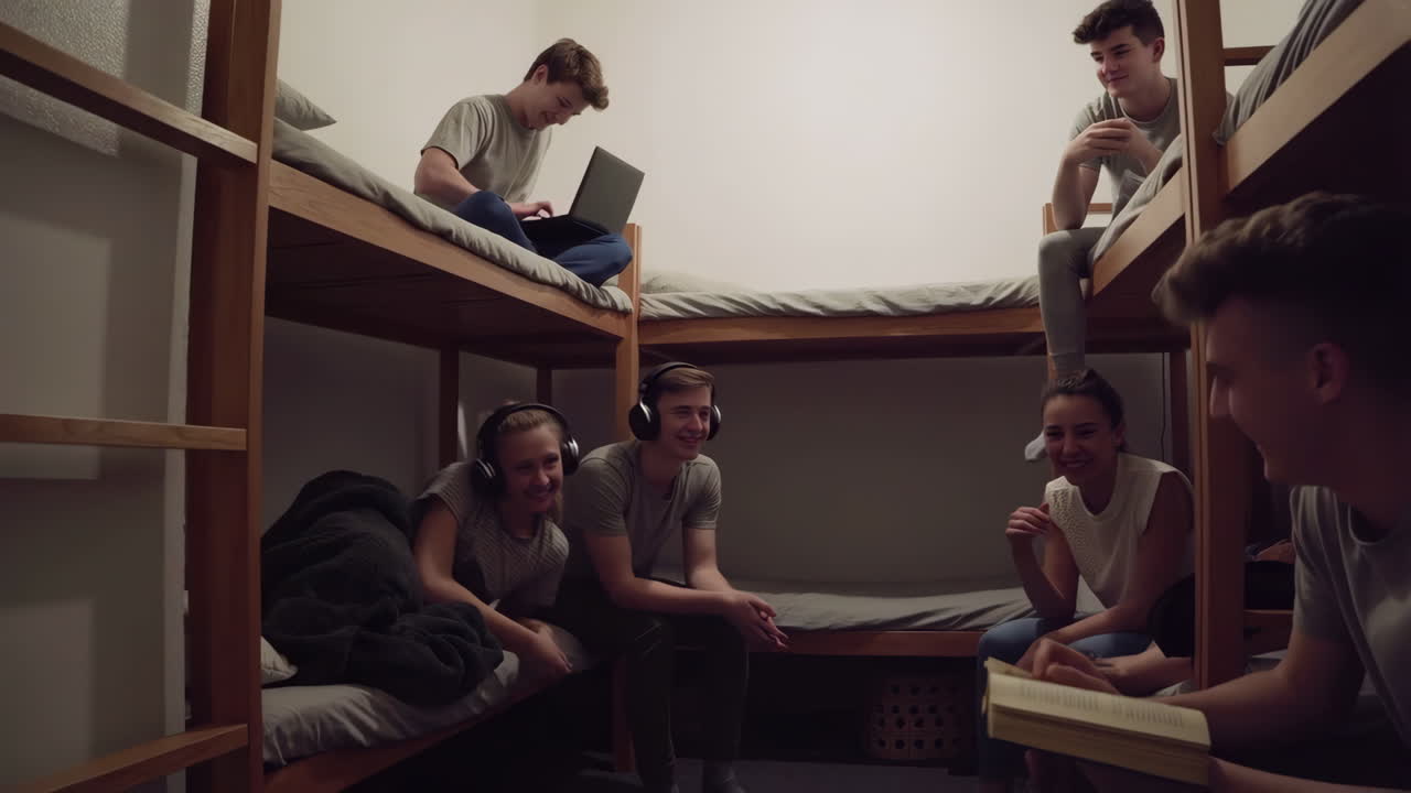 Students in a Dorm Room