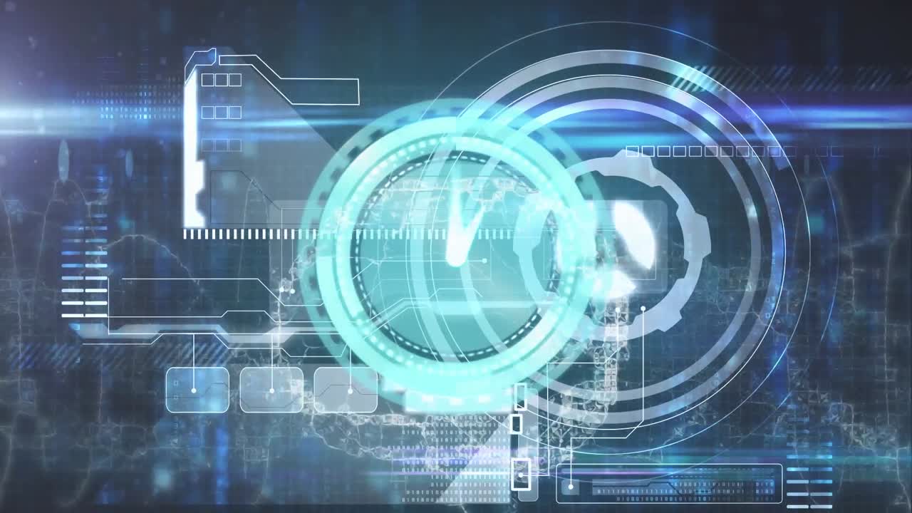 시계 오버 스 ⁇  스캐닝과 데이터 처리 화면의 애니메이션