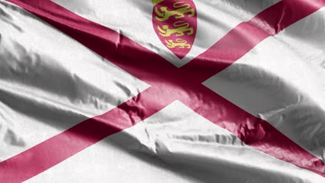bandera textil de jersey agitando lentamente en el bucle del viento. bandera jersky balanceándose suavemente en la brisa. tejido textil de tela. fondo de relleno completo. bucle de 20 segundos.