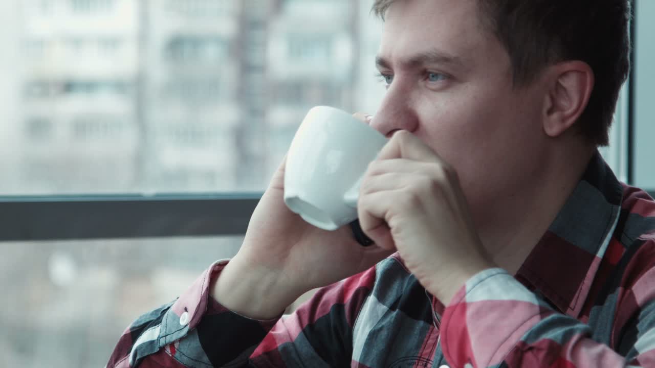 Side View Stylish Man Taking Out Smartphone At Stairs Outside. Confident Businessman Standing In