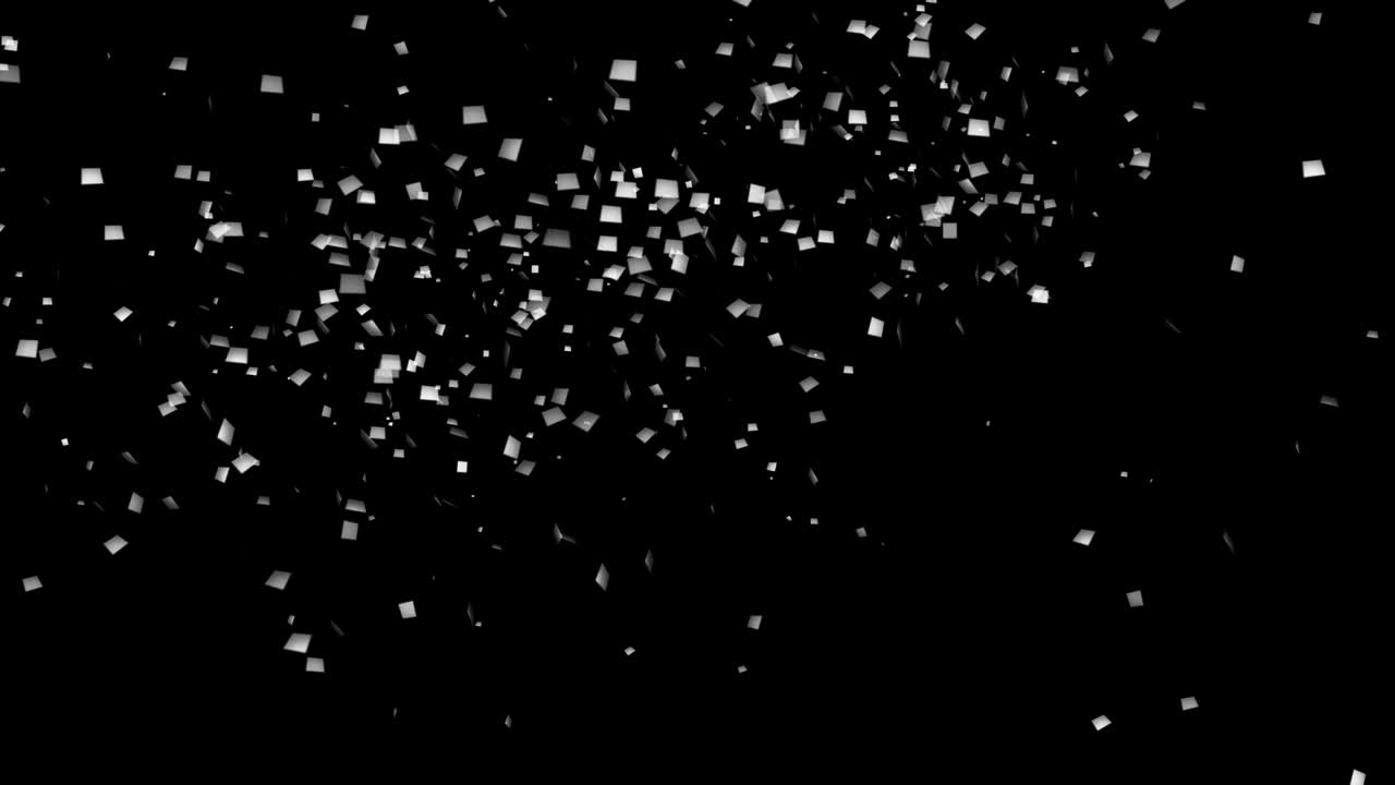 다채로운 콘페티 기념일 파티 애니메이션 3d