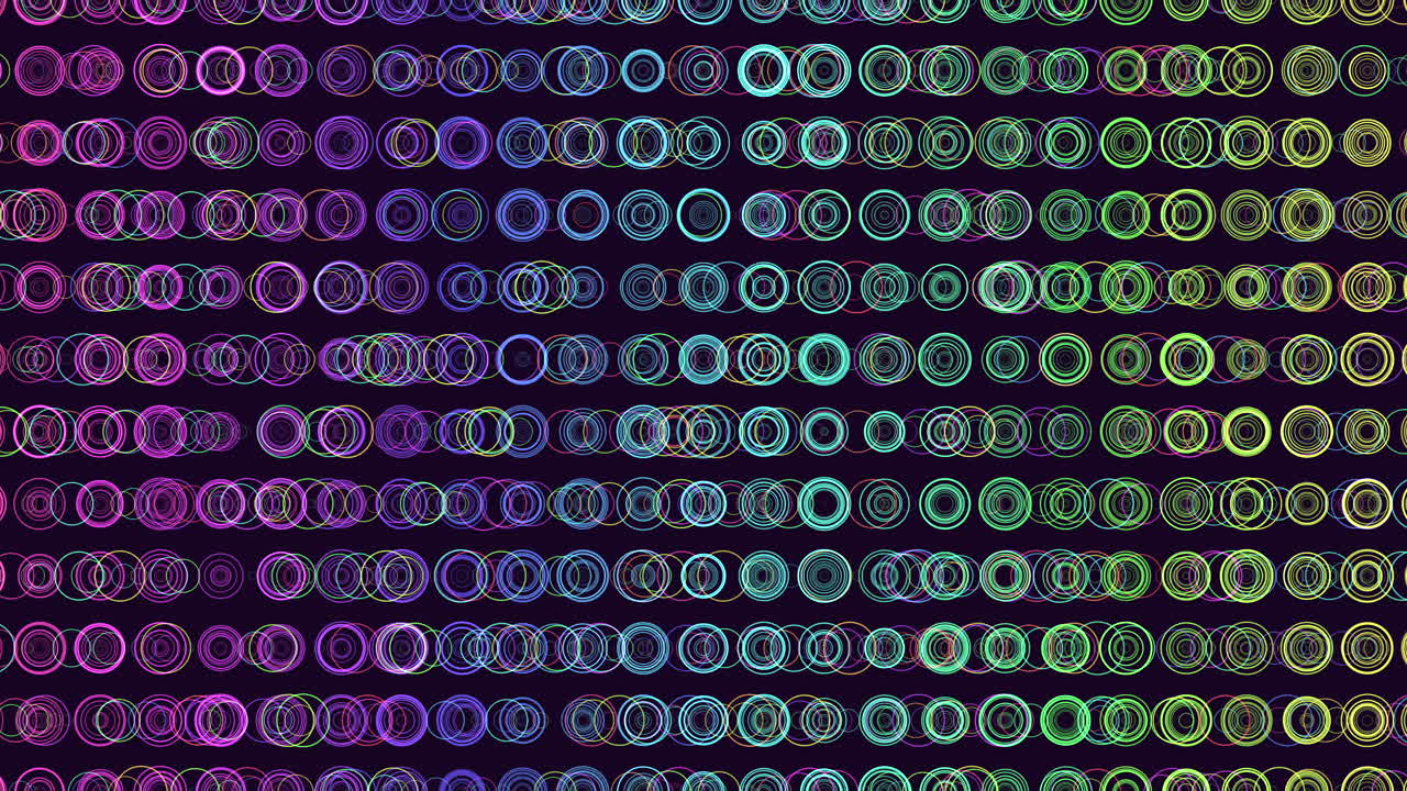 patrón circular de colores círculos vibrantes dispuestos en formación circular