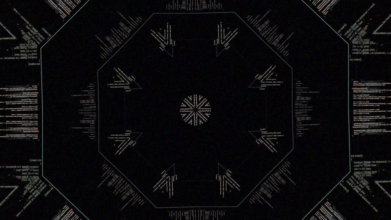 추상적인 컴퓨터 코드 패턴